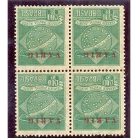 V-02B - VARIG - 1927 - 1.300 RÉIS - QUADRA - NOVA - SEM GOMA - RHM R$ 480,00 (96UFs X R$ 5,00)