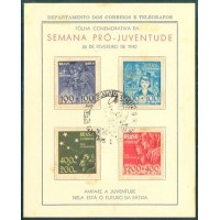 F-A-01 - 1940 - FOLHINHA - PRÓ-JUVENTUDE COM CARIMBO - OXIDAÇÃO - RHM R$ 1.000,00 (200 UFS X R$ 5,00)