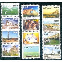 C-3113/3124D - 2011 - MINT - SÉRIE COM 12 SELOS - BELEZAS DO PIAUÍ - HORIZONTAL - DESPERSONALIZADO - RHM 360 UFS