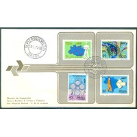 FDC-003 - 1972 - TELECOMUNICAÇÕES - INTEGRAÇÃO NACIONAL - CARIMBO 1º DIA E CARIMBO PRAÇA ROOSEVELT - RHM R$ 2.625,00 (350 UFs X R$ 5,00)