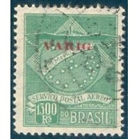 V-03 - VARIG - 1927 - EMISSÃO PROVISÓRIA - CARIMBADO - GOMADO - LEVE OXIDAÇÃO - RHM R$ 450,00 (90 UFs X R$ 5,00)