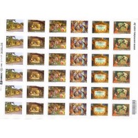 C-2911/2916 - MINT - 2009 - FOLHA COMPLETA (6 TIRAS = 36 SELOS) - NATAL PRESÉPIOS - RHM 252 UFS
