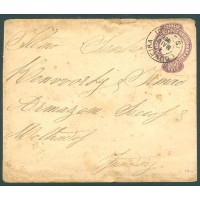 ENVELOPE INTEIRO POSTAL - 200 RÉIS - CARIMBO LOUVEIRA -SP - 4 DE MAIO DE 1901 - VERSO: CARIMBO TREM