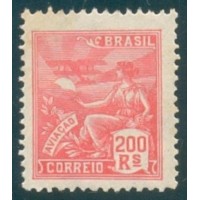 R-184 - 1920/1922 - VOVÓ - PARTE 1 - SEM FILIGRANA - 200 RÉIS - NOVO - SEM GOMA - RHM R$ 112,50 (22,50 UFs X R$ 5,00)