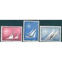 ITÁLIA - 1965 - CAMPEONATO DE NAVEGAÇÃO MUNDIAL - SÉRIE COM 3 LINDOS SELOS