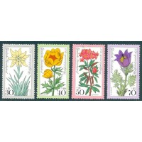 ALEMANHA - 1975 - FLORA - SÉRIE  COM 4 SELOS - Y 716/719 