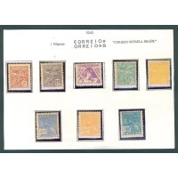 R-326/333 - 1940 - FILIGRANA CORREIO * BRASIL (P) - VERTICAL - NOVOS - COM E SEM GOMA - ALGUMA FERRUGEM - RHM R$ 862,50 (172,50 UFs X 5,00)
