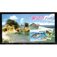 CORÉIA DO SUL -  2009 - FAUNA  MARINHA - PEIXES - CADERNETA COM 4 SELOS - LINDÍSSIMA!