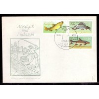 ALEMANHA DDR - 1948 - FAUNA MARINHA - PEIXES - ENVELOPE COM 3 SELOS