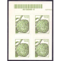R-770 - 1999 - MICROSERRILHA - FRUTAS - PINHA - AUTOADESIVOS - QUADRA MINT - RHM R$ 440,00 (88 UFS X R$ 5,00)