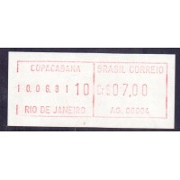 SE-03 - 1981 - AUTÔMATOS - ETIQUETA NOVA PERFEITA - FACIAL Cr$ 07,00 - IMAGEM ILUSTRATIVA PODENDO VARIAR NUMERAÇÃO AGÊNCIA - RHM R$  145,00 (29 UFs X R$ 5,00)