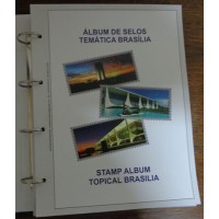 BRASÍLIA - ÁLBUM COM 100 FOLHAS DECORADAS E ESTOJO PROTETOR 