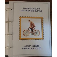 CICLISMO - ÁLBUM COM 100 FOLHAS DECORADAS E ESTOJO PROTETOR PARA BICICLETAS