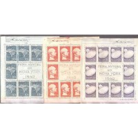 BL-004/006 + BL-010 + BL-011 - BLOCOS FEIRA DE NOVA IORQUE (1940) + DUTRA (1948) + OURO FINO (1949) - 5 BLOCOS RAROS - NOVOS - PERFEITOS - EMITIDOS SEM GOMA - IMAGEM ILUSTRATIVA - RHM 1.690 UFS BL-004/006 + BL-010 + BL-011 - BLOCOS FEIRA DE NOVA IORQUE (1940) + DUTRA (1948) + OURO FINO (1949) - 5 BLOCOS RAROS - NOVOS - PERFEITOS - EMITIDOS SEM GOMA - IMAGEM ILUSTRATIVA - RHM 1.690 UFS