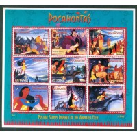 GUIANA - BL-210 - MINT - POCAHONTAS - 1995 - DISNEY