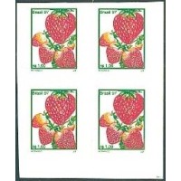 R-743B3 - 1997 - FRUTAS - AUTOADESIVO - MORANGOS - QUADRA NOVA - RHM R$ 1.200,00 ( 240 UFS X R$ 5,00)