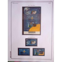 2001 - SUPLEMENTO DO ÁLBUM BRASIL COM TODOS OS SELOS COMEMORATIVOS MONTADO COM PROTETORES FUNDO PRETO - AS RARÍSSIMAS FOLHAS DE TIMES DE FUTEBOL ESTÃO PERFEITAS E COMPLETAS (6 FOLHAS)  - EXCELENTE OPORTUNIDADE