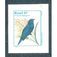 R-740 - 1997 - AVES URBANAS - TIZIU - 1º PORTE NACIONAL - AUTOADESIVO - NOVO - RHM R$ 196,84 (2,40 UFS X R$ 5,00)
