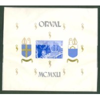 BÉLGICA - 1941 - ABADIA DE ORVAL - BLOCO 11 - MINT - CATÁLOGO MICHEL MARCA 20 EUROS