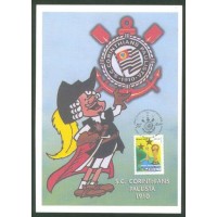 CORINTHIANS - 2002 - INTEIRO POSTAL COM SELO C-2469 E CARIMBO CBC