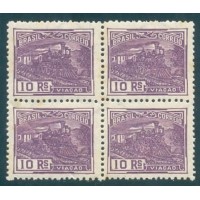 R-216 - 1924/32 - FILIGRANA "CASA DA MOEDA" ENTRE ESTRELAS (F) - QUADRA NOVA - GOMADA - PONTOS DE OXIDAÇÃO - RHM R$ 30,00 (6 UFs X R$ 5,00)