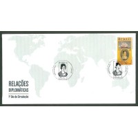 FDC-745 - 2017 - RELAÇÕES DIPLOMÁTICAS ÁUSTRIA - DONA LEOPOLDINA - SELO C-3742 - CARIMBO CBC - RHM R$ 15,00 (3,00 UFs X 5,00)