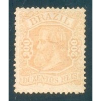 I-56 - 1882/1885 - DOM PEDRO II - CABEÇA GRANDE - 200 RÉIS - CASTANHO CLARO I-56 - 1882/1885 - DOM PEDRO II - CABEÇA GRANDE - 200 RÉIS - CASTANHO CLARO