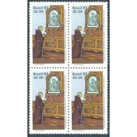 C-1318 - QUADRA - NOVA - GOMADA - CENTENÁRIO DA ORDENAÇÃO RELIGIOSA DE FREI ROGÉRIO NEUHAUS (1863-1934) - 1983