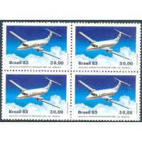 C-1347 - QUADRA - NOVA - GOMADA - INDÚSTRIA AERONÁUTICA BRASILEIRA - 1983