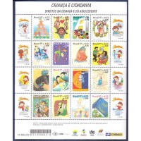 C-2051/2066 - MINT (PERFEITA) - CRIANÇA E CIDADANIA (SENINHA) - FOLHA COMPLETA - 1997  - RHM 80 UFS
