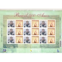 C-2254 - 2000 - SP-02 - MINT - FOLHA PERSONALIZADA - VINHETA TERRA VERA CRUZ- 500 ANOS DO DESCOBRIMENTO DO BRASIL C-2254 - 2000 - SP-02 - MINT - FOLHA PERSONALIZADA - VINHETA TERRA VERA CRUZ- 500 ANOS DO DESCOBRIMENTO DO BRASIL