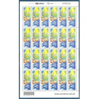 C-2448 - 2002 - CENTENÁRIO DO NASCIMENTO DE JUSCELINO KUBITSCHEK - FOLHA COM 24 SELOS - MINT - RHM R$ 108,00 (21,60 UFS X R$ 5,00)