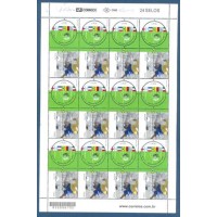 C-2449/2450 - MINT - 2002 - CAMPEÕES DO MUNDO DE FUTEBOL NO SÉCULO 20 - FOLHA COM 24 SELOS - RHM: 60 UFS