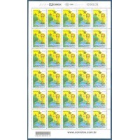 C-2469 - 2002 - BRASIL PENTACAMPEÃO MUNDIAL DE FUTEBOL - FOLHA COM 30 SELOS - MINT - RHM R$ 150,00 (30 UFS X R$ 5,00)