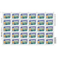 C-2494 - 2002 - CENTRO CULTURAL SÉRGIO MOTTA - FOLHA COM 30 SELOS - MINT - RHM R$ 105,00 (21 UFS X R$ 5,00)