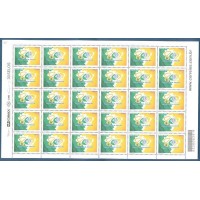 C-2496 - 2002 - 80 ANOS DA PROVIDÊNCIA SOCIAL - FOLHA COM 30 SELOS - MINT - RHM R$ 105,00 (21 UFS X R$ 5,00)