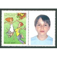 C-2558 - 2004 - SP-06 - MINT - SELO - ROMANCE - VINHETA CRIANÇA- RHM 20 UFS