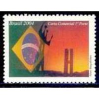 C-2584 - 2004 - SP-10 - MINT - SELO - BANDEIRA DO BRASIL - DESPERSONALIZADO - RHM 20 UFS