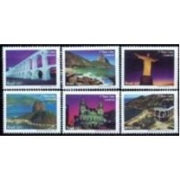 C-2702/2707D - 2007 - MINT - SÉRIE 6 SELOS - VISTAS DO RIO DE JANEIRO - DESPERSONALIZADO