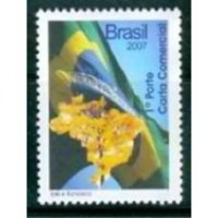 C-2720 - 2007 - MINT - SELO - IPÊ E BANDEIRA - VERTICAL - DESPERSONALIZADO