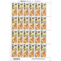 C-2756 - 2008 - CENTENÁRIO DO NASCIMENTO DE GUIMARÃES ROSA - FOLHA COM 24 SELOS - MINT - GOMADA - RHM R$ 96,00 (24 UFS X R$ 5,00)