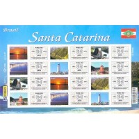 C-2783/2788 - 2009 - MINT - FOLHA PERSONALIZADA - SANTA CATARINA - VINHETA OLHO DE BOI