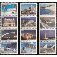 C-2835/2846D - 2009 - MINT - SÉRIE 12 SELOS - RIO GRANDE DO NORTE - DESPERSONALIZADO - RHM: 360 UFS