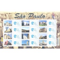 C-2873/2884 - 2009 - MINT - FOLHA PERSONALIZADA -  SÃO PAULO HORIZONTAL - RHM 360 UFS - VINHETA DAEE 60 ANOS (1951-2011)