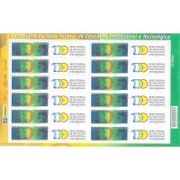 C-2899 - 2009 - CENTENÁRIO DA REDE FEDERAL - FOLHA - VINHETA REDE FEDERAL DE EDUCAÇÃO PROFISSIONAL E TECNOLÓGICA