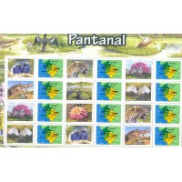 C-3004/3010 - 2010 - MINT - FOLHA PERSONALIZADA - PANTANAL - VINHETA MAPA DO PANTANAL