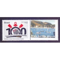 C-3029 - 2010 - MINT - CORINTHIANS - HORIZONTAL - VINHETA PRAIA DE SÃO MIGUEL - RHM 20 UFS