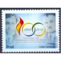 C-3093 - 2011 - MINT - SELO - ASSEMBLÉIA DE DEUS NO BRASIL - HORIZONTAL - DESPERSONALIZADO