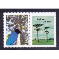 C-3155 - 2011 - MINT - SELO - GRALHA AZUL - SELO - VINHETA SOFICUR 70 ANOS