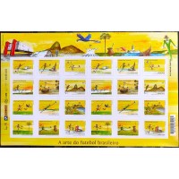 C-3348/3359 - 2014 - A ARTE DO FUTEBOL BRASILEIRO - FOLHA  - MINT (PERFEITA)